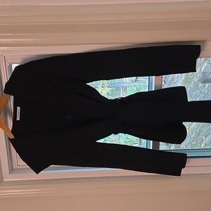 M.M. Lafleur Cardigan Jacket Black Stretch Blazer Size M